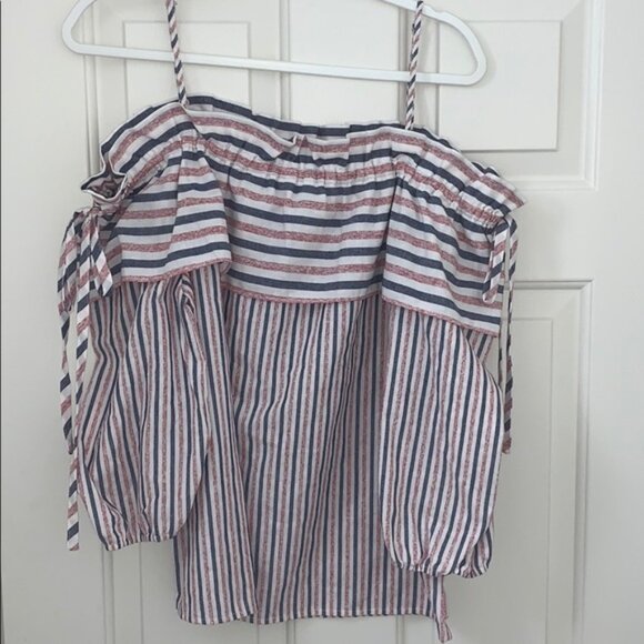 Sugarlips Cold Shoulder Shirt - Picture 1 of 6